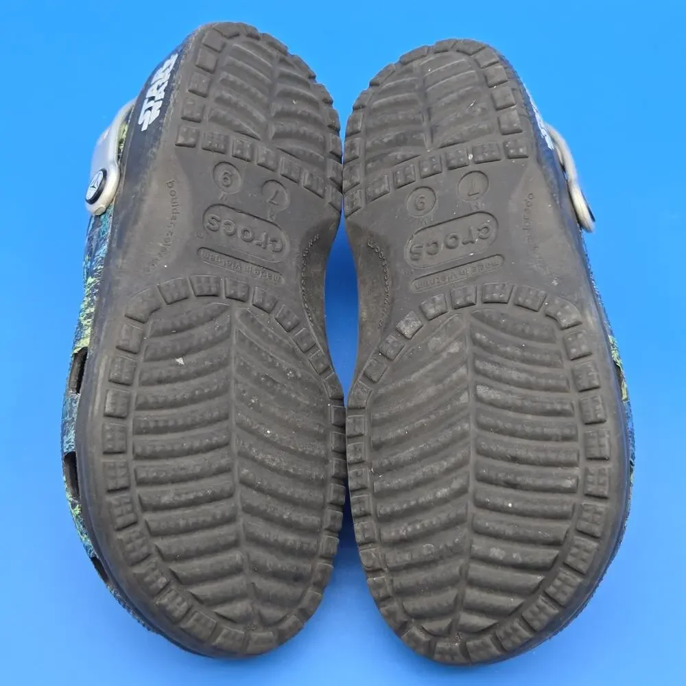 Crocs Star Wars Mandalorian The Child Clogs Men 7 Women 9 Black Blue Green